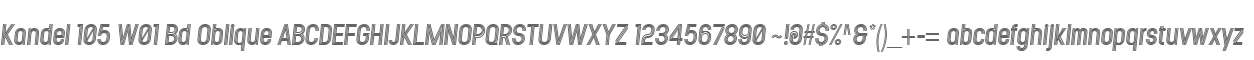 Kandel 105 W01 Bd Oblique