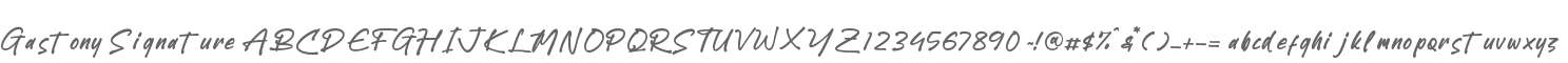 Gastony Signature