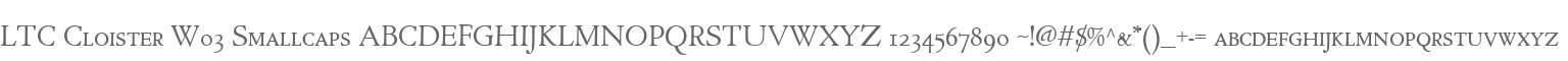 LTC Cloister W03 Smallcaps