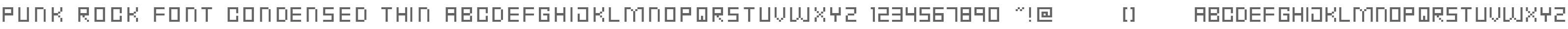 Punk Rock Font Condensed Thin