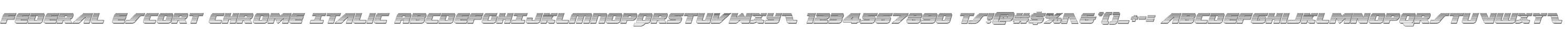 Federal Escort Chrome Italic