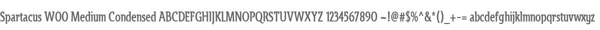 Spartacus W00 Medium Condensed