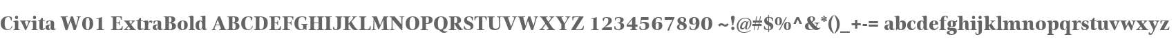 Civita W01 ExtraBold