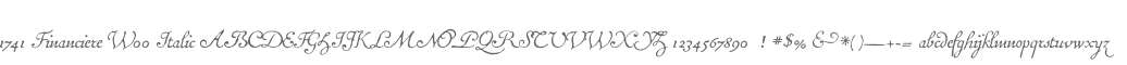 1741 Financiere W00 Italic