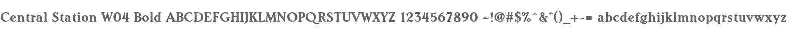 Central Station W04 Bold