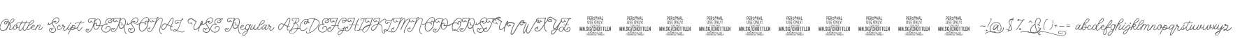 Chottlen Script PERSONAL USE