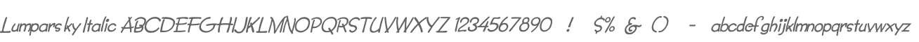 Lumparsky Italic