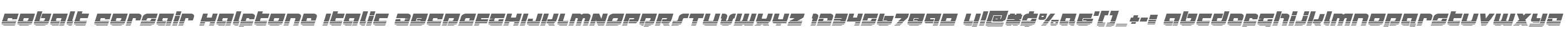 Cobalt Corsair Halftone Italic