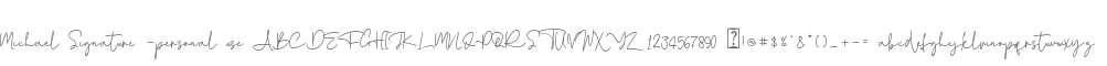 Michael Signature -personal use