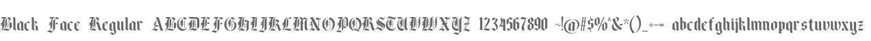 Black Face