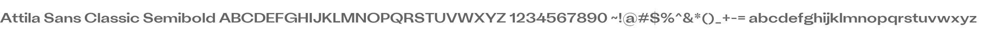 Attila Sans Classic Semibold