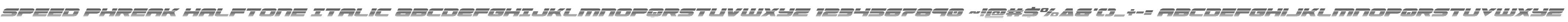 Speed Phreak Halftone Italic