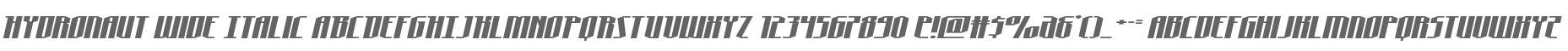 Hydronaut Wide Italic