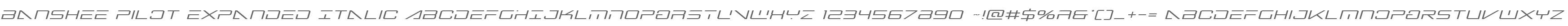 Banshee Pilot Expanded Italic