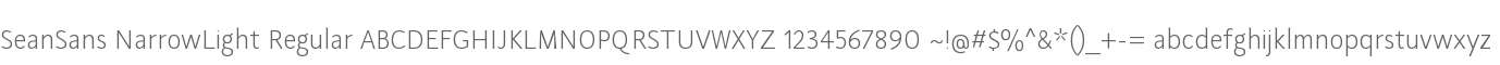 SeanSans NarrowLight Regular