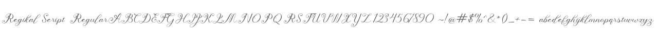 Regikal Script