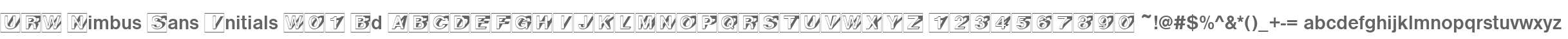 URW Nimbus Sans Initials W01 Bd