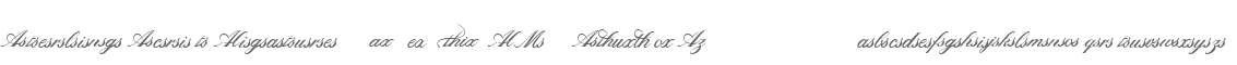 Sterling Script Ligatures W90