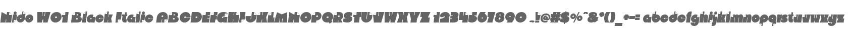 Nido W01 Black Italic