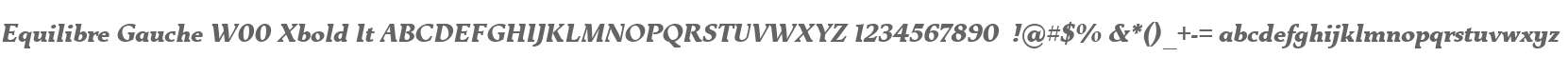 Equilibre Gauche W00 Xbold It