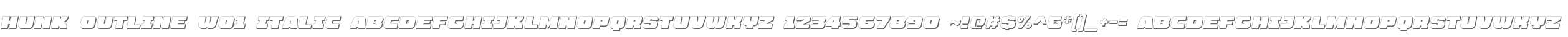 Hunk Outline W01 Italic