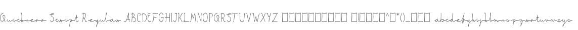 Quickness Script Regular