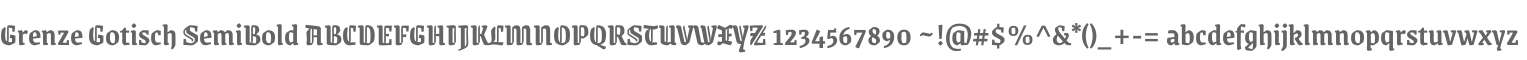 Grenze Gotisch SemiBold