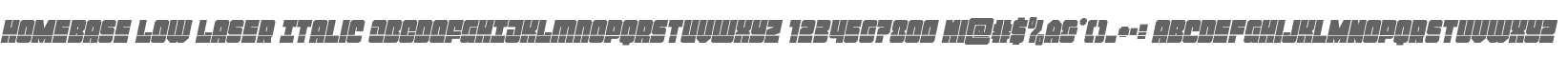 Homebase Low Laser Italic