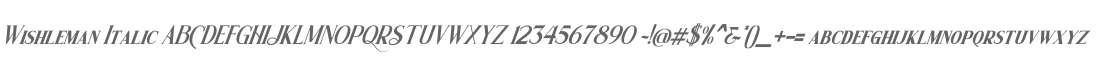 Wishleman Italic