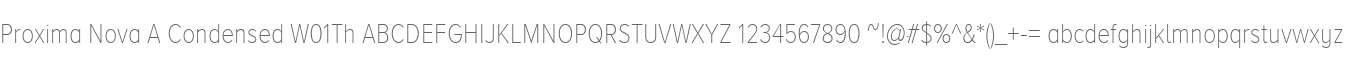 Proxima Nova A Condensed W01Th