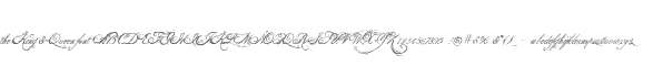 the King & Queen font