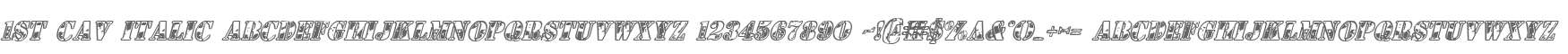 1st Cav Italic
