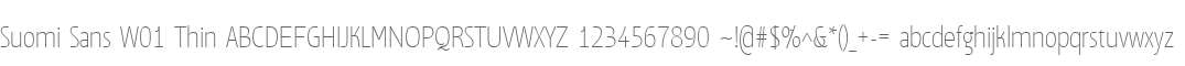 Suomi Sans W01 Thin