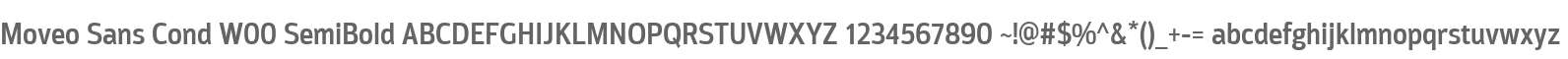 Moveo Sans Cond W00 SemiBold