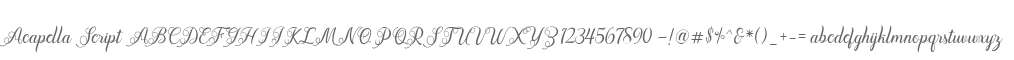 Acapella Script
