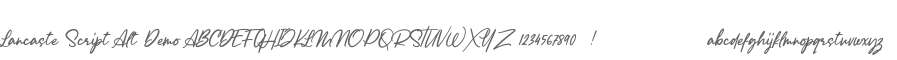 Lancaste Script Alt Demo