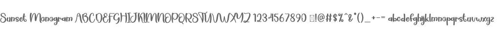 Sunset Monogram