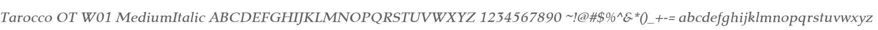 Tarocco OT W01 MediumItalic