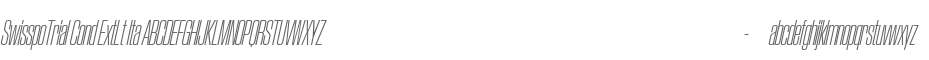 SwisspoTrial Condensed Extra Light