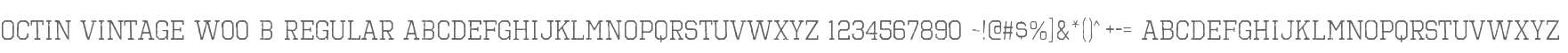 Octin Vintage W00 B Regular