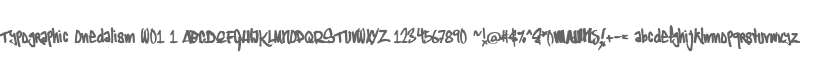 Typographic Onedalism W01 1
