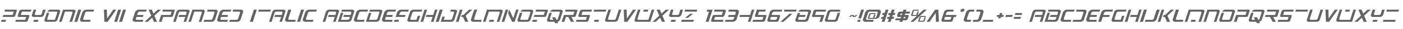 PsYonic VII Expanded Italic