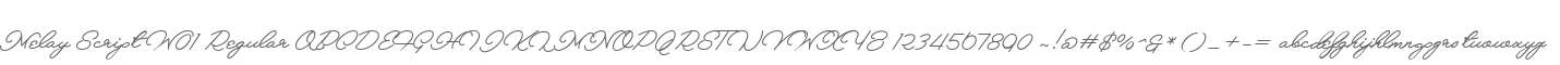 Melay Script W01 Regular