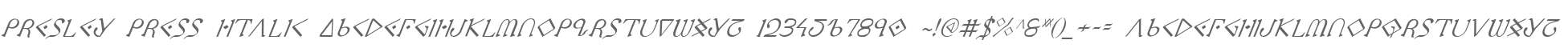 Presley Press Italic