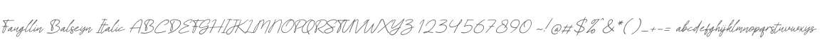 Faugllin Balseyn Italic