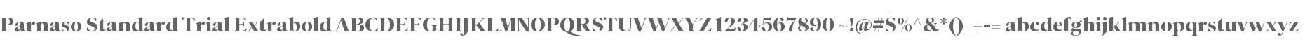 Parnaso Standard Trial Exbold