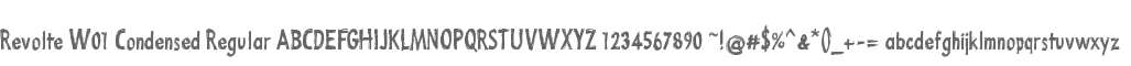 Revolte W01 Condensed Regular