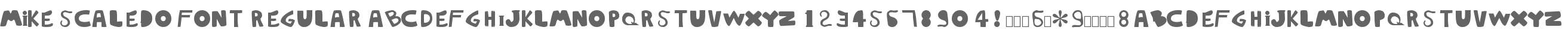 Mike Scaledo Font