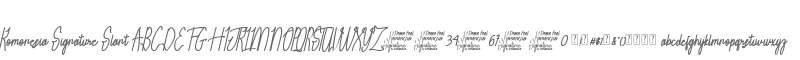 Komonesia Signature Slant