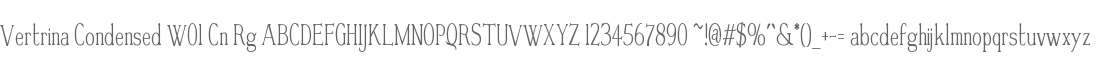 Vertrina Condensed W01 Cn Rg